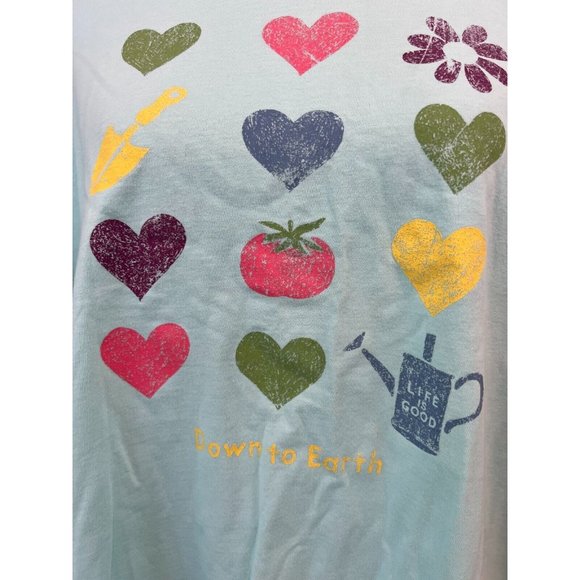 Life is Good LIG Tee Shirt XL Extra Large T-Shirt Garden‎ Down to Earth Classic - Picture 4 of 8